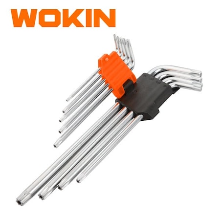 Wokin 9 Piece Torx Extra Long Arm Hex Key Set 207909